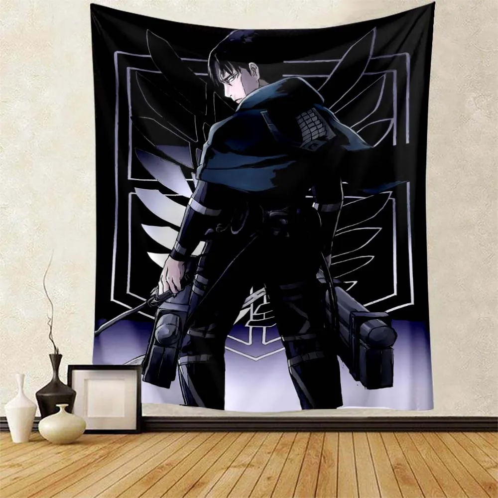 Attack on Titan Tapestry Wall Hanging Anime Eren Extra Large Wall Decoration for Living Room Bedroom Man Cave Poster Home Decor