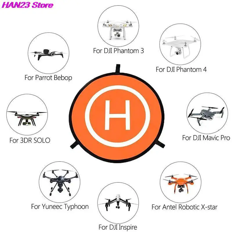 1Set Drone Quadcopters Accessories Universal 40cm 50cm 55cm 60cm Foldable Landing Pads For DJI