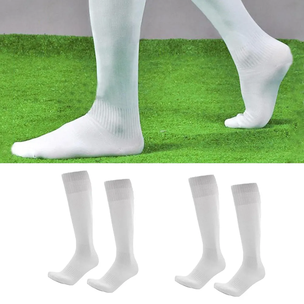 

Unisex Plain Football Soccer Long Socks Over Knee High Made of Polyester Spandex Breathable Comfortable for Soccer Players