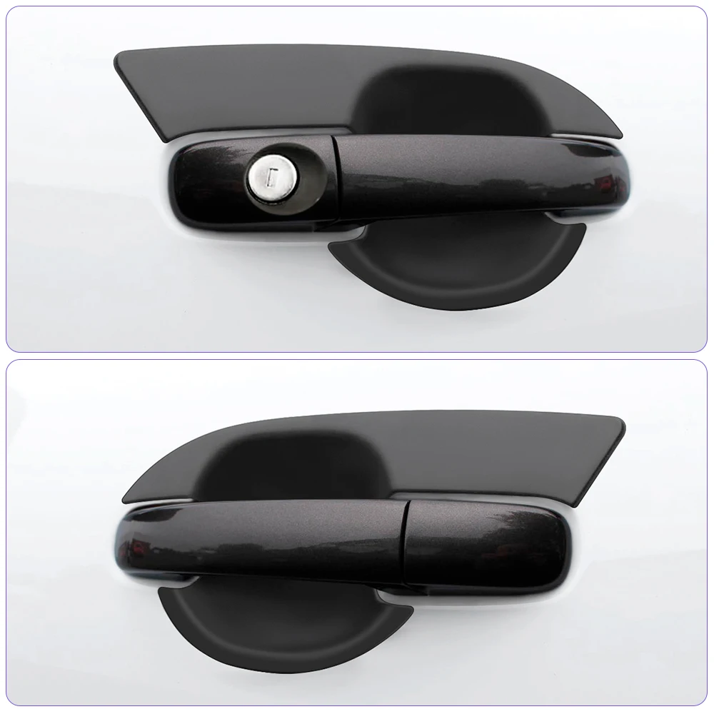 ABS Matte Black Door Insert Handle Bowl Cover for Ford Ranger Raptor 2015 2016 2017 2018 2019 2020 2021 2022