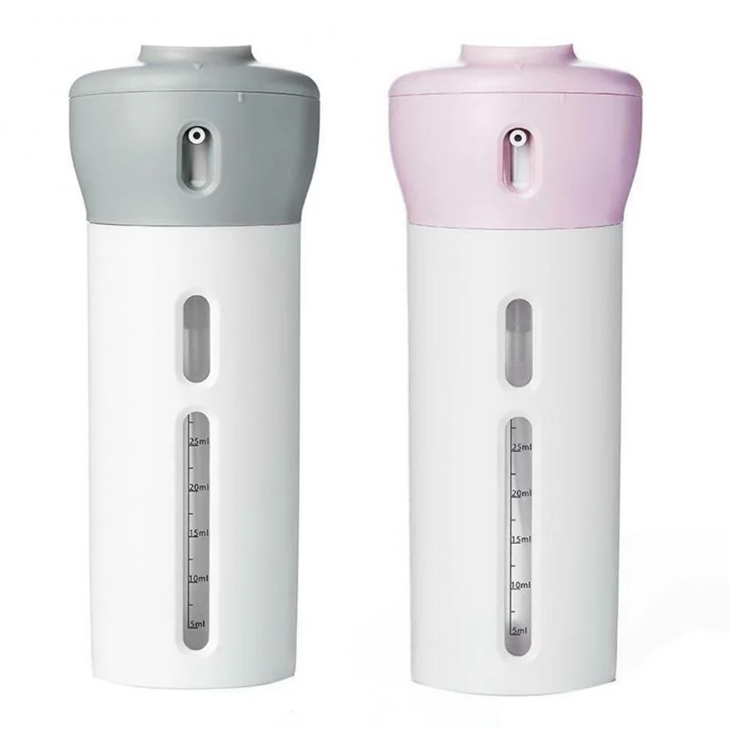 Travel Dispenser 4-In-1 Travel Bottles Leak Proof Toiletries Sub-Bottle Refillable Shower Gel Soap Empty Container Kit