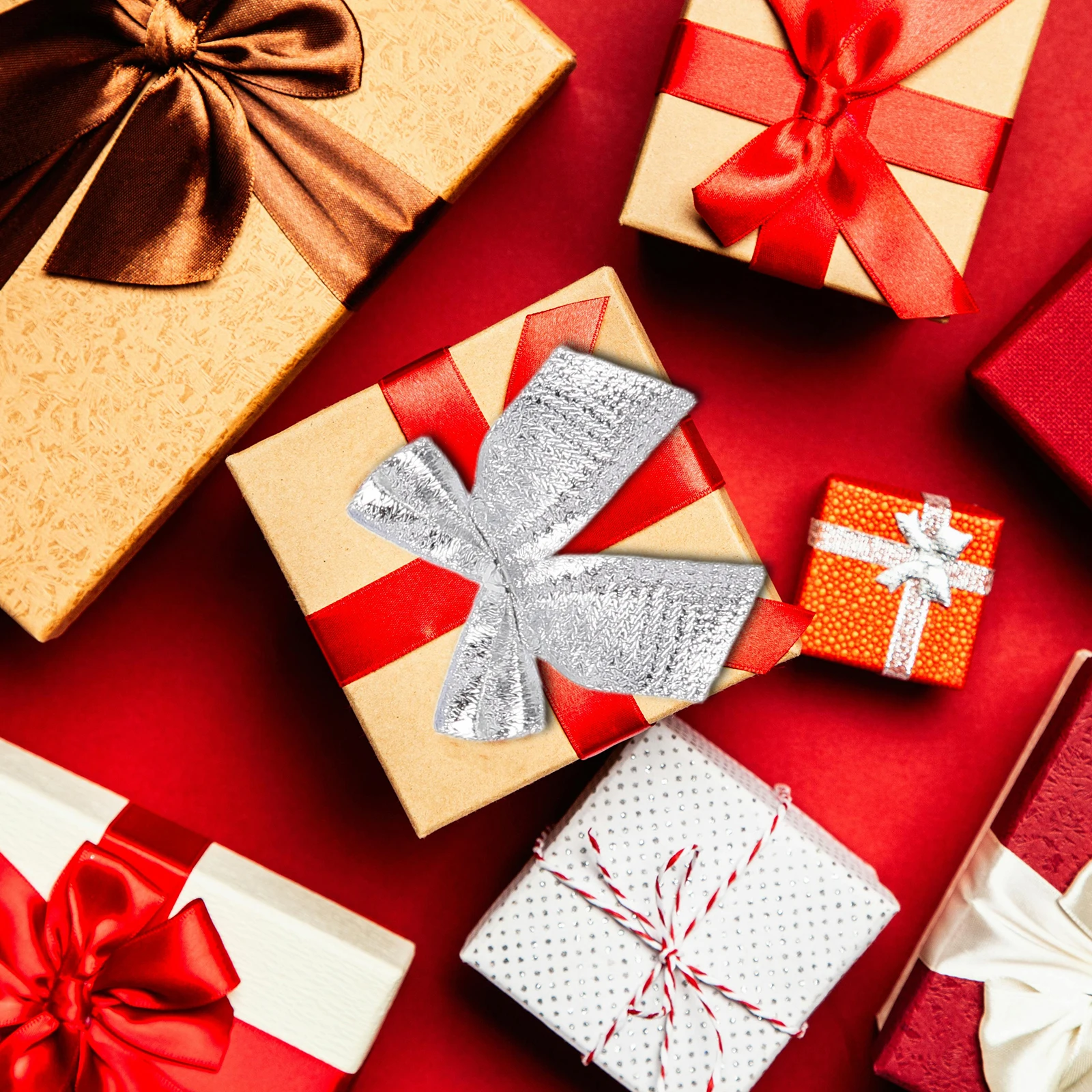 

12Pcs Mini Bows for Crafts and Present Wrapping Elegant Fabric Bows for Special Occasions Wedding Bow Wreath Bow