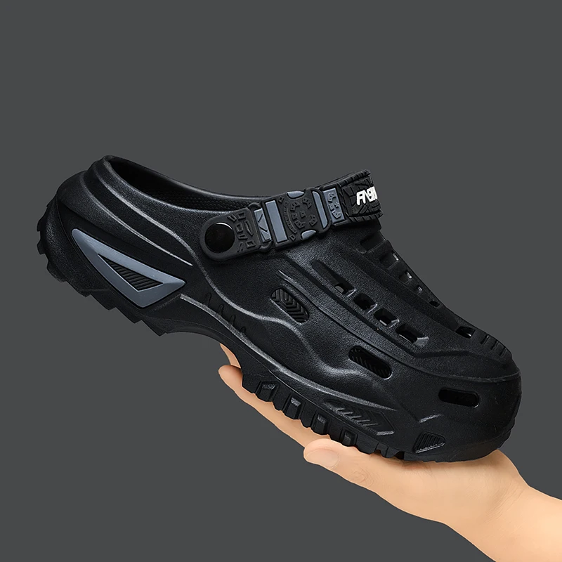 

Man Home Garden Shoes Men's Clogs Sandals Comfortable Men Slippers Non-Slip Soft Bottom Flip Flop Summer Sandals Big Size 44 45