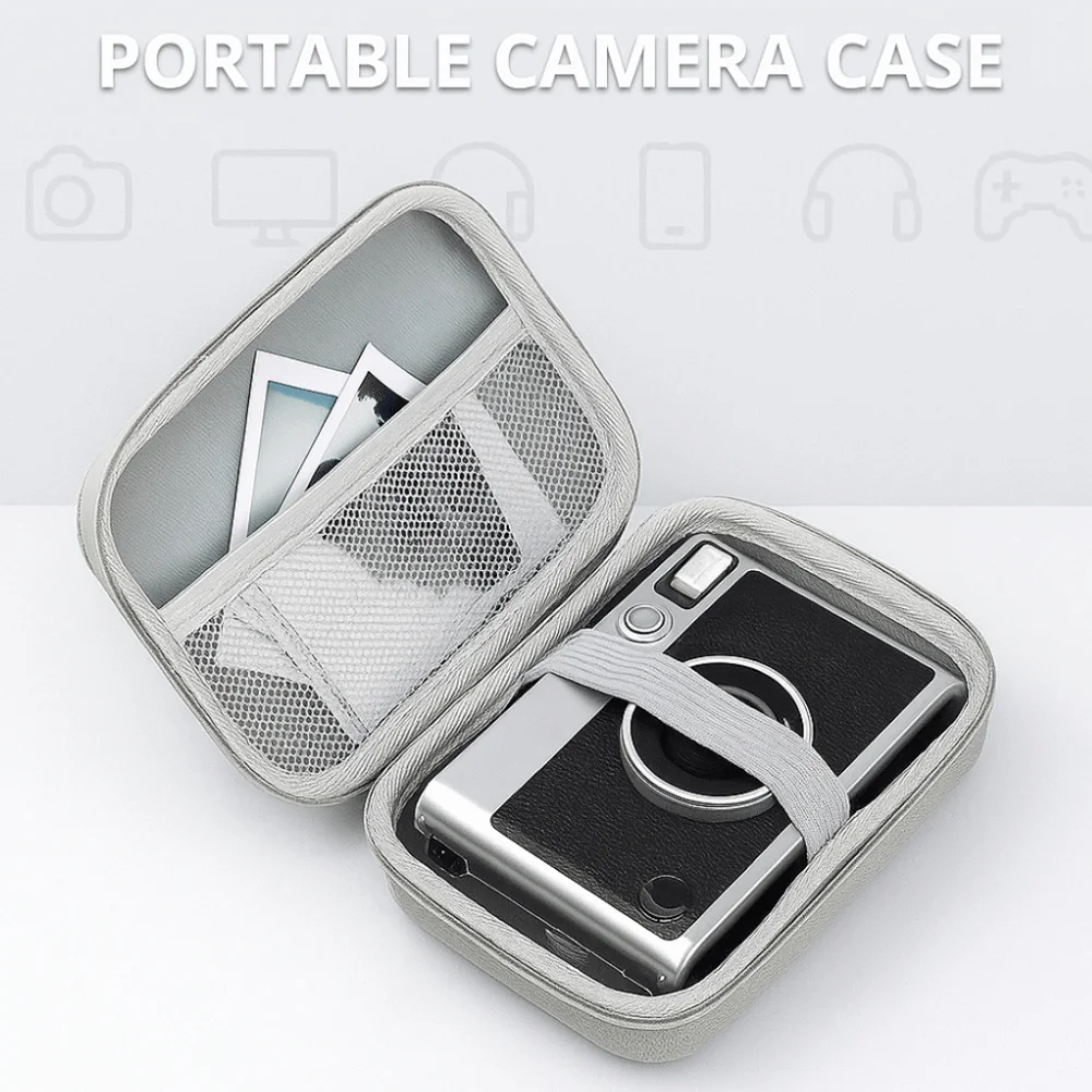

Portable Hard Shell Camera Carrying Case Zipper Pouch Shockproof Cameras Travel Case EVA Protection Camera Carrying Bag Travel