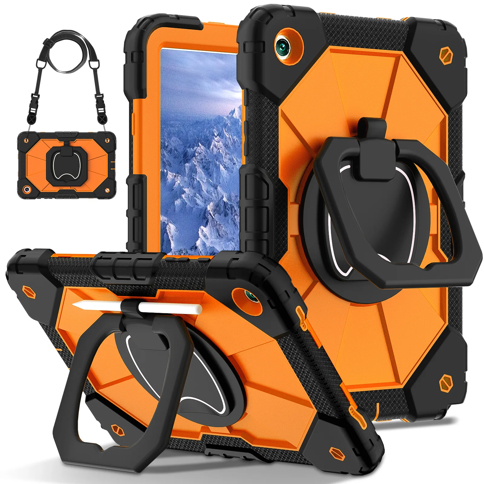 For Samsung Galaxy Tab A9 Plus 11 Inches Kids Case Tablet with 360 Rotate Stand Shockproof Cover Case