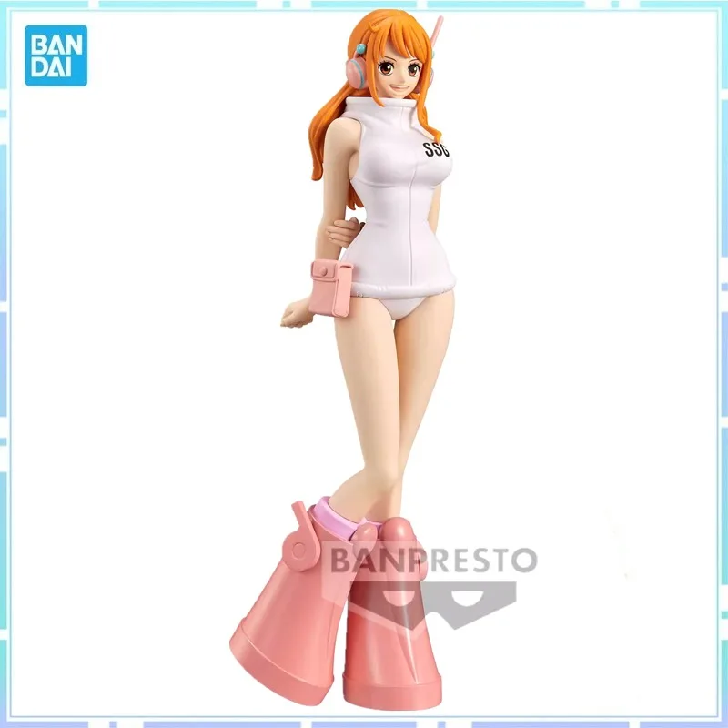 Bandai Original Banpresto Anime One Piece DXF The Grandline Series Egghead Nami PVC Action Figure Model Collectible Toys