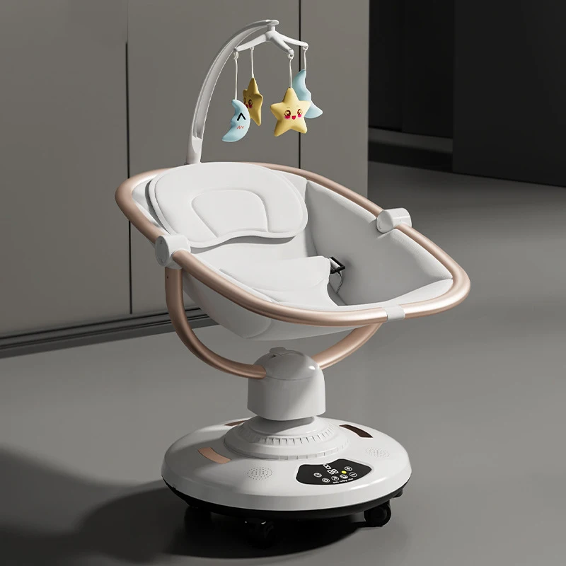 Baby Rocking Chair Electric Newborn Baby Sleep Rocking Bed Multi-mode Timer Wireless Baby Cradle Electric Children's Swing