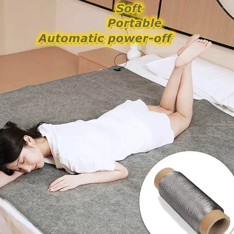 6Area DC 5V Heated Mat Plush Electric Blanket USB Outdoor Camping Sleeping Mattress Heated Mat Thermal Pad Heating Sleeping Pad