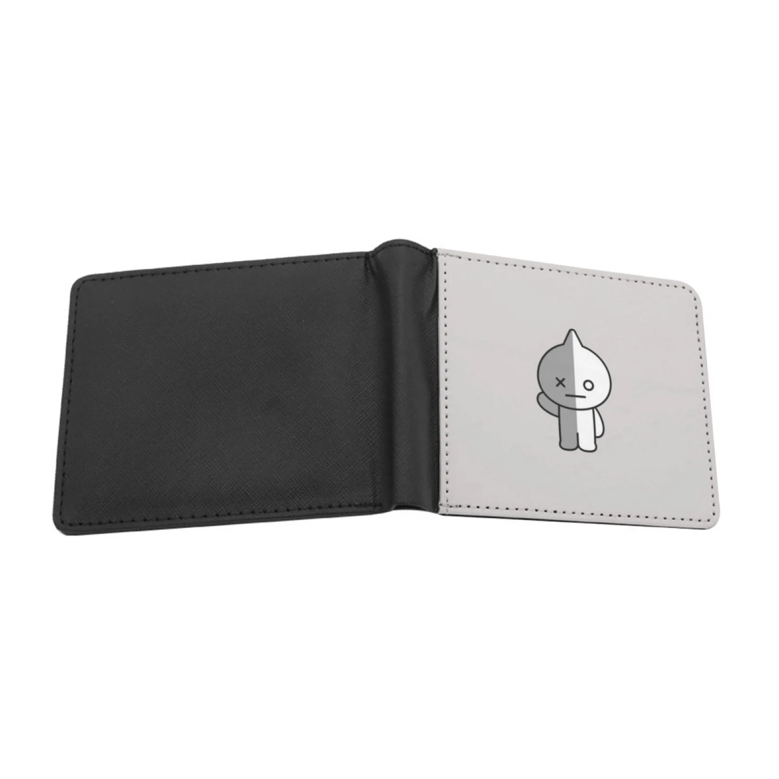 Army Van Men Leather Wallet Credit Card/Id Holders Inserts Money Bag Male Short Purses Army Van Kpop Personalized Print Vintage