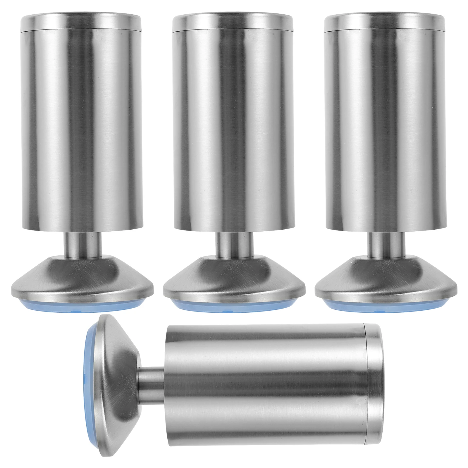 

4pcs Stainless Steel Furniture Legs Adjustable Levelers Corrosion Resistant Easy Install For Chairs Tables Bookshelves Sofas