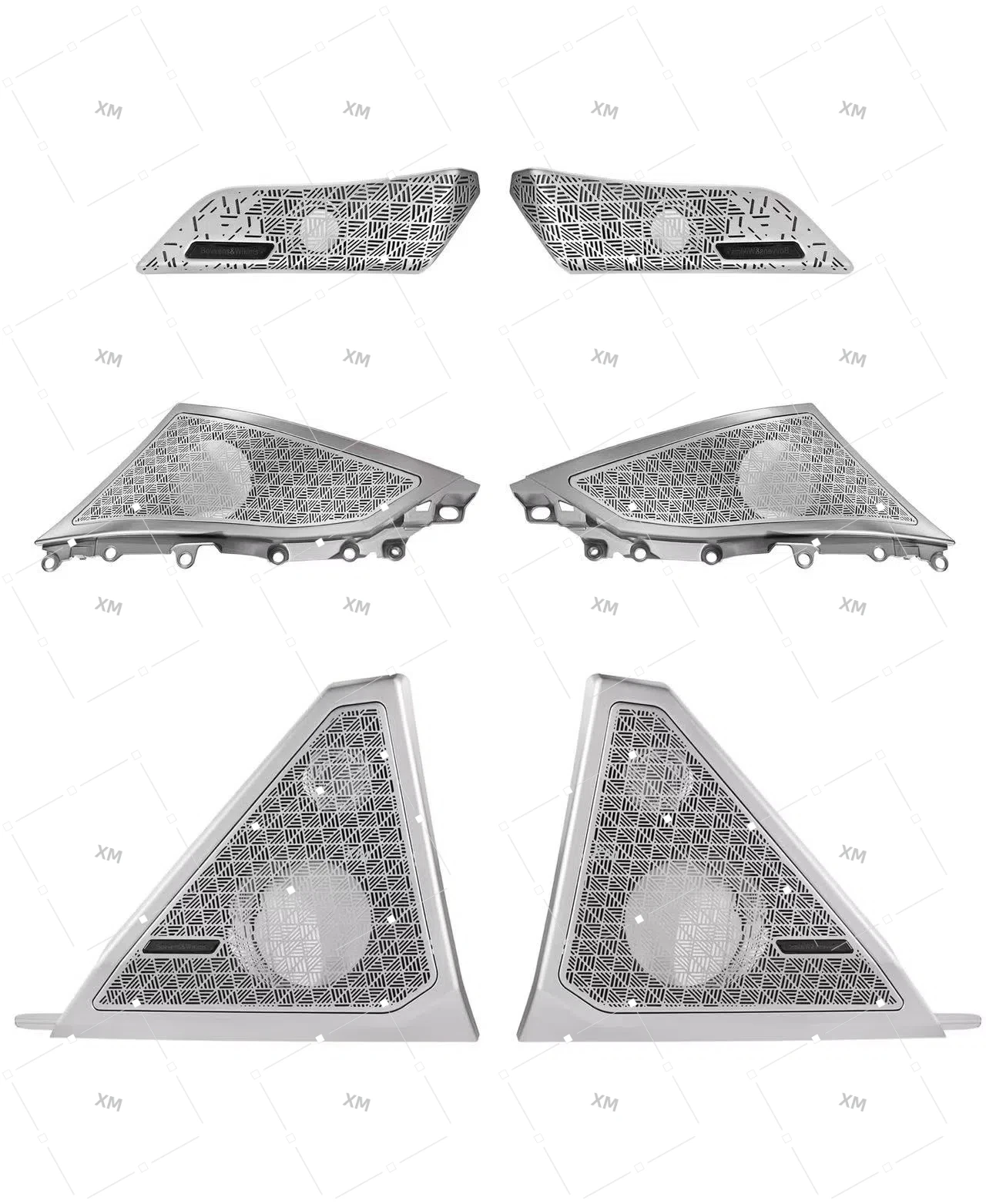 

Tweeter Speaker Luminous Ambient Light Cover Suitable for B MW 5 Series G60 2024 6 Pieces Decoration Accessories