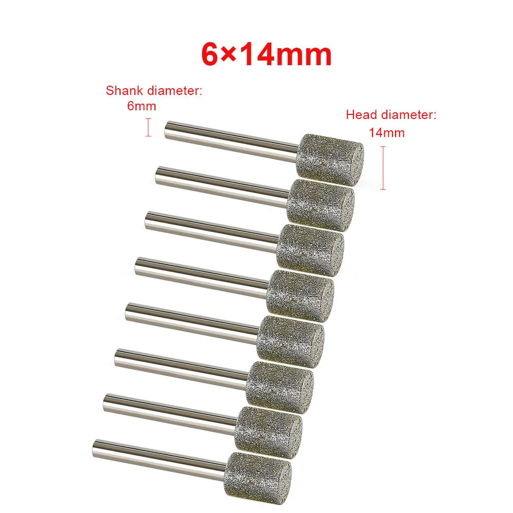 3mm-20mm Steinschleifkopf mit 3/6mm Schaft für Dremel Rotationswerkzeug zum Schleifen und Schnitzen von Steinen und Edelsteinen – Detail 19