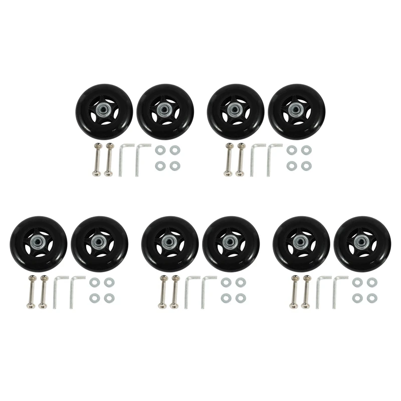 

10 Set Luggage Suitcase Replacement Wheels OD 80Mm