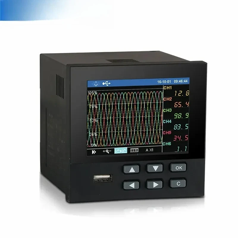 

new2025Customizable -PR900 18 channels china color display pressure paperless recorder data logger