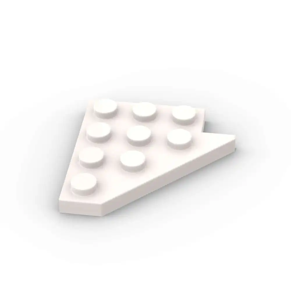 MOC 10 Uds 3936 tablero de ladrillos reemplazables placa de cuña 4x4 ala izquierda bloque de construcción juguetes Divertidos adultos niños regalos de vacaciones