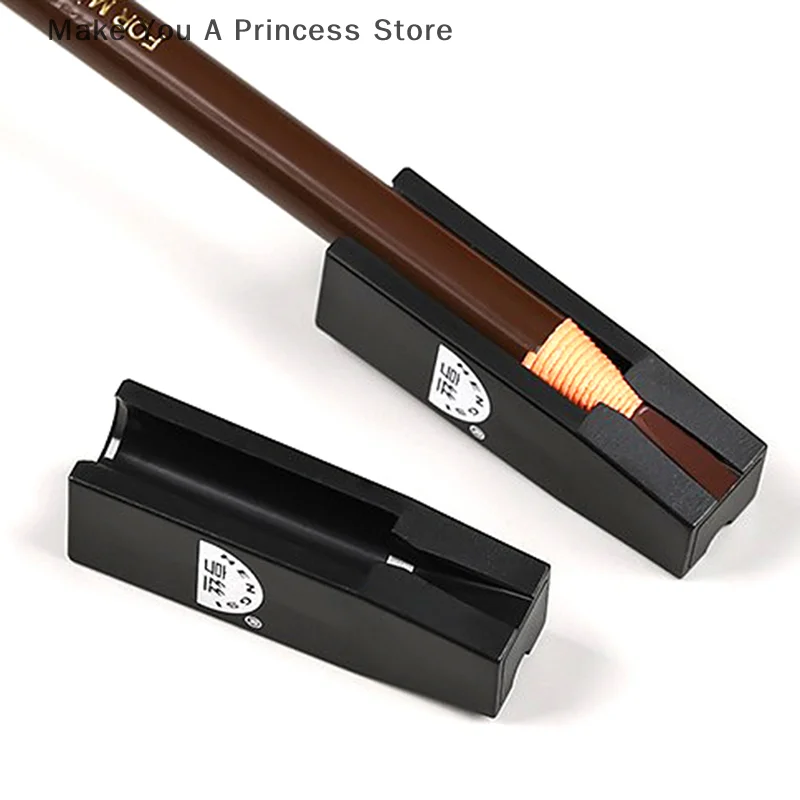 1 Stuks 2 In 1 Wenkbrauw Puntenslijper Multifunctionele Gereedschappen Voor Permanente Make-Up Wenkbrauw Lip Liner Eyeliner Potlood Tattoo Supply