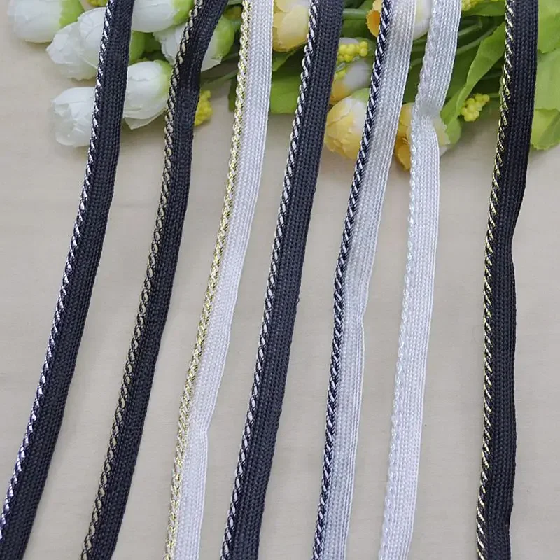 

5 Meters/196.85 Inches Per Pack, New Clothing Accessories, Lace Trim, Exquisite Wedding Dress Headwear Accessories, Gold and Sil