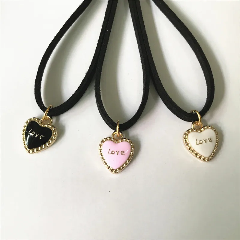 Retro Charm Jewelry Women Gothic Black Lace Velvet Choker Necklace  Love Cross Necklaces & Pendants For Women Gifts Handmade