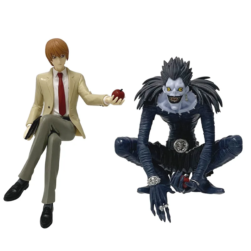 16cm Anime Death Note Light Yagami Noodle Stopper Preisfigur mit Apfel PVC-Modell Sammlerfigur für Sammler