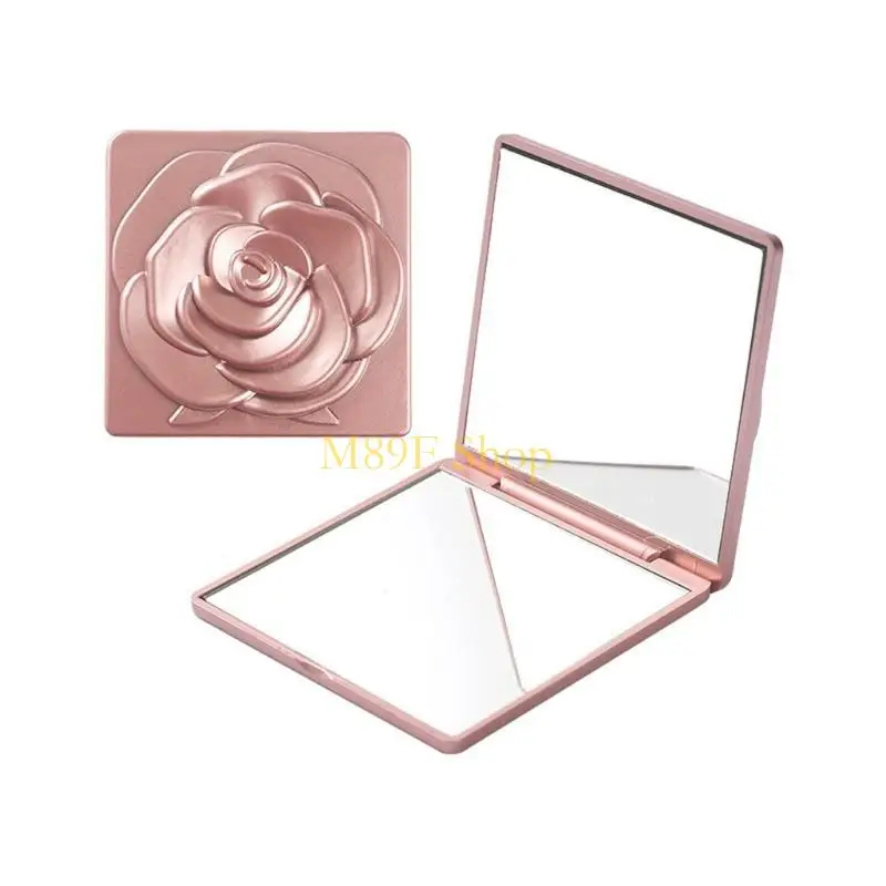 M89F Mirror cosmético viagem dupla face com moldura plástica fina e superfícies espelho profissional