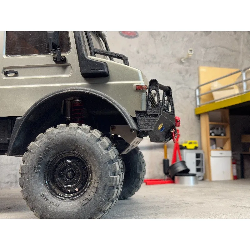 Crossrc unimog nt4 nt6 1/10 modelo de carro estilo australiano grande barra de touro amortecedor dianteiro atualização peças de modificação já instaladas