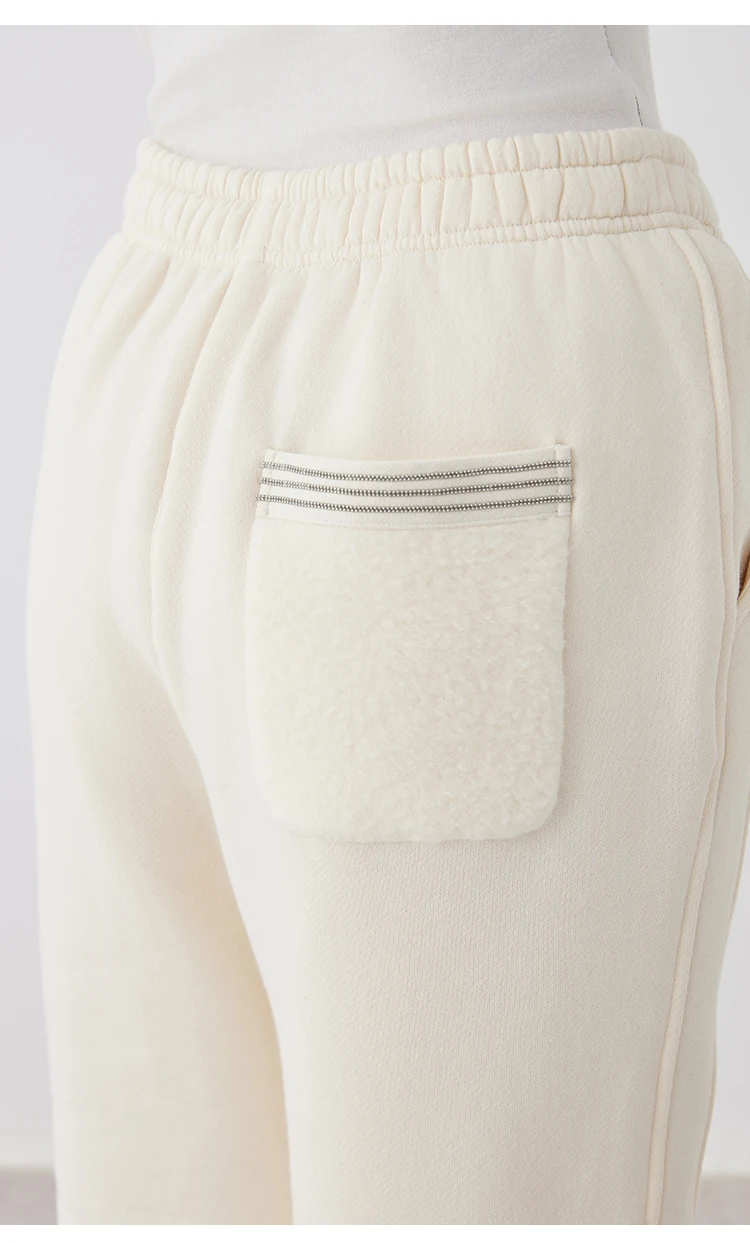 K2708W Hochwertige Luxus-Damenbekleidung, 66 % lange Stapel-Baumwolle, 25 % australische Wolle, Freizeithose, Damenhose – Detail 11
