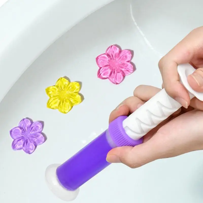 Toilet Gel Count Toilet Bowl Gel Stamp 6 Kinds Of Scent Toilet Cleaner Gel Stamp KitAir Freshener Remove Odor Home Bathroom Tool