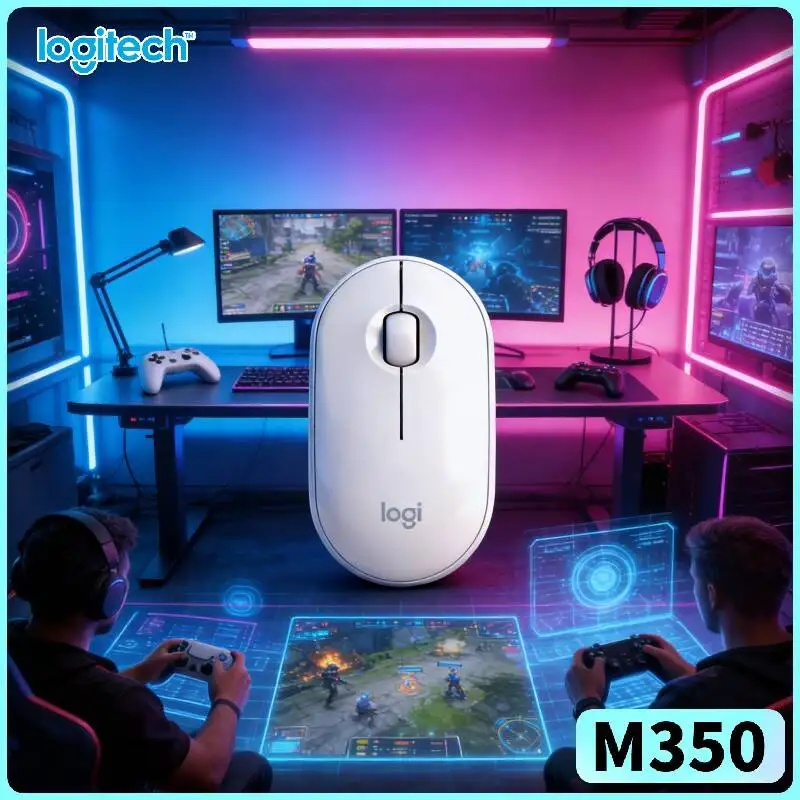 Logitech M350 Wireless Quiet Mouse - Silent Operation, 1000 DPI, Recycled Plastic, 18-Month Battery, Eco-Conscious Essential