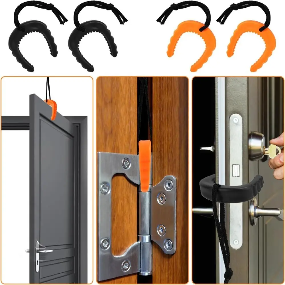 

New Rubber Door Jam Firefighter Gear Wedge Rubber Door Stopper Door Stop Alarm Door