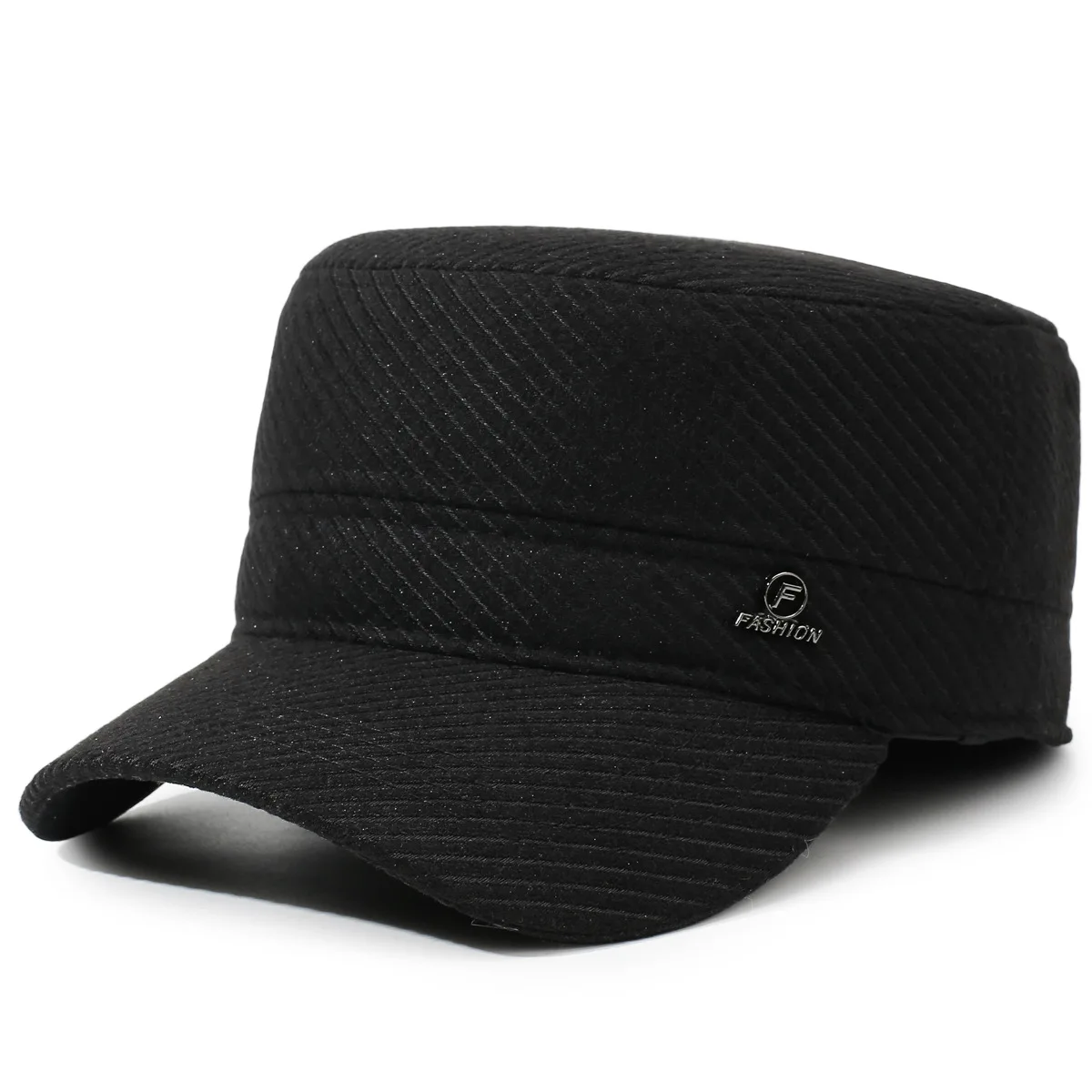 New Winter Men's Cap Fleece-lined Fluffy Thickened Warm Military Hats Flat Caps Cycling Coldproof Earmuffs Hat gorras кепка 모자