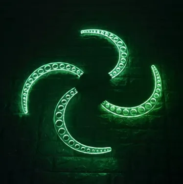 Remote Control LED Glow Plastic Juggling Props Buggeng a Pairs