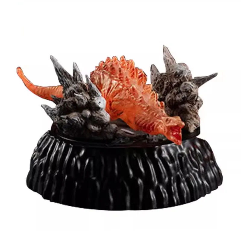 Bandai 4 pièces Gashapon Godzilla Monster 3 ン burning godzilla Anime jouets pour enfants figurine cadeau modèle à collectionner ornements