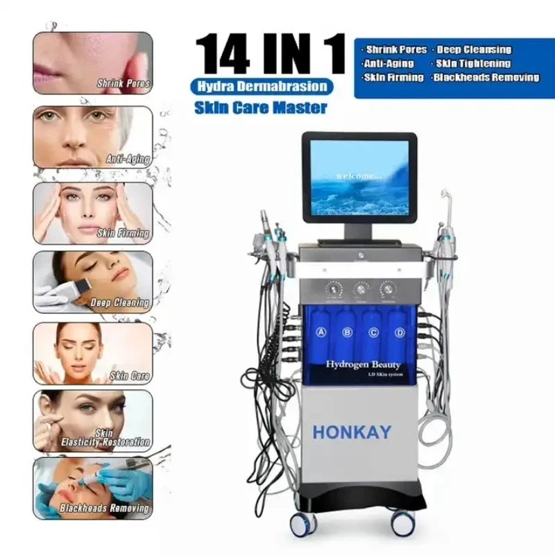 

Professional 14 in 1 Spa20 Hydrodermabrasion Machine Microdermabrasion Facial Cleaning Machine Diamond Aqua Peeling Facial Salon