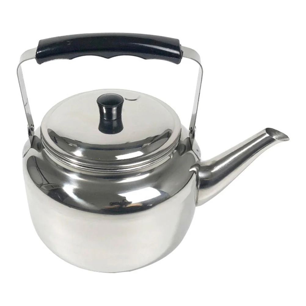 

Stainless Steel 3L Capacity Whistling Teakettle Water Heating Stovetop Tea Thickened Water Kettle Outdoor Camping Hiking