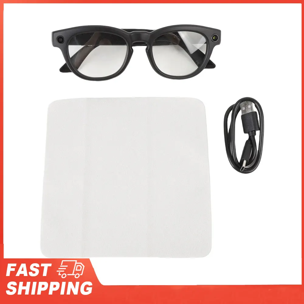 

HD Video Photo Taking Bluetooth Music and Calls Step Counting Translator Glasses Smart Translation Glasses with APP for Travel