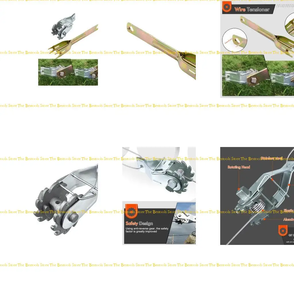 

12PF Electric Fence Strainer Handle Wire Tensioner Fence Tensioner Ratchet Handle, Electric Fence Tightener Handle Wire