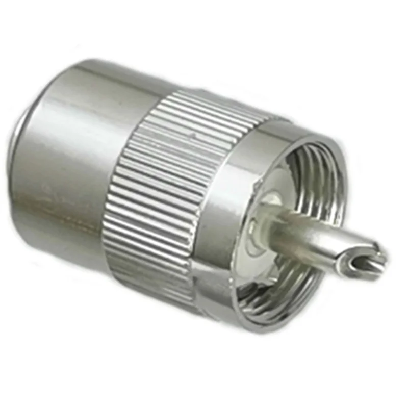 10 Uds conector PL259 UHF enchufe macho soldadura piezas de repuesto accesorios para RG58 RG142 LMR195 RG400 Cable Brass-A74P