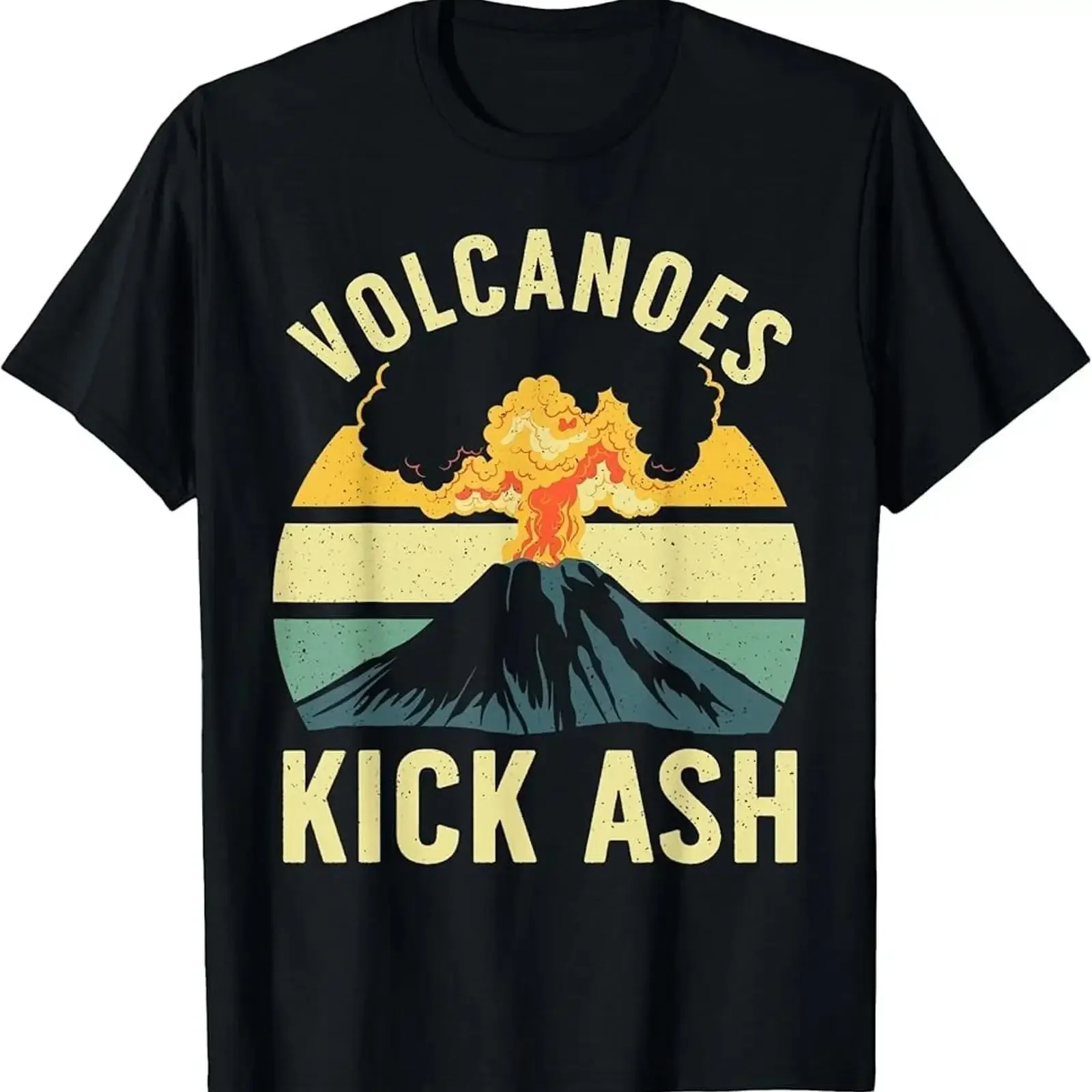 Funny Volcano Design For Kids Volcanology Lovers T Shirt vintage Washed Stylish streetwear Slightly designer clothes Breathable