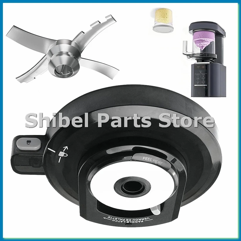 Outer Bowl Lid with Paddle for NC301 NC300 NC299AMZ CN301CO CN305A Ice Cream Maker Blender Replacement Parts-A57M