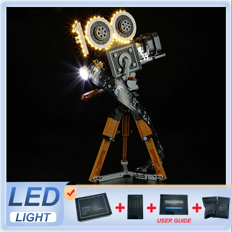 DIY LED Light Kit For LEGO 43230 Walt Tribute Camera   (Only LED Light,Without Blocks Model)