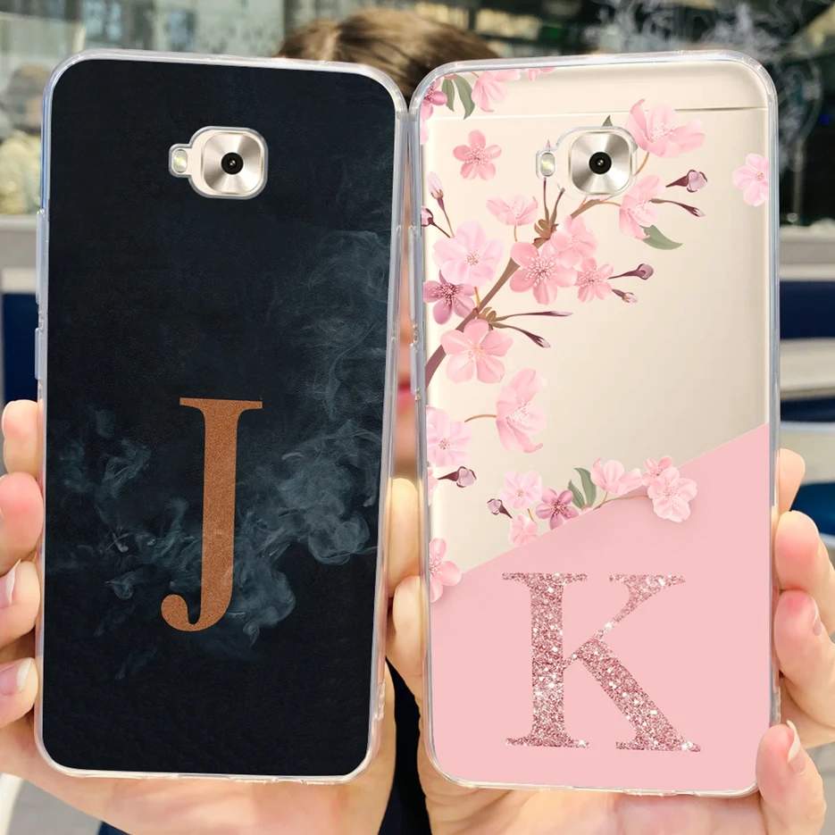 For Asus ZenFone 4 Selfie ZD553KL ZB553KL Case X00LD New Letters Cover Clear Silicone Phone Case For Asus ZD553KL ZB553KL Bumper