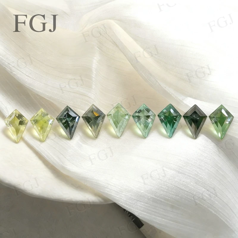 

Специальные свободные драгоценные камни с солью и перцем, разные формы, зеленые/желтые/серые, уникальные для колец, серег, кулонов, дизайна ювелирных изделий, изготовление своими руками