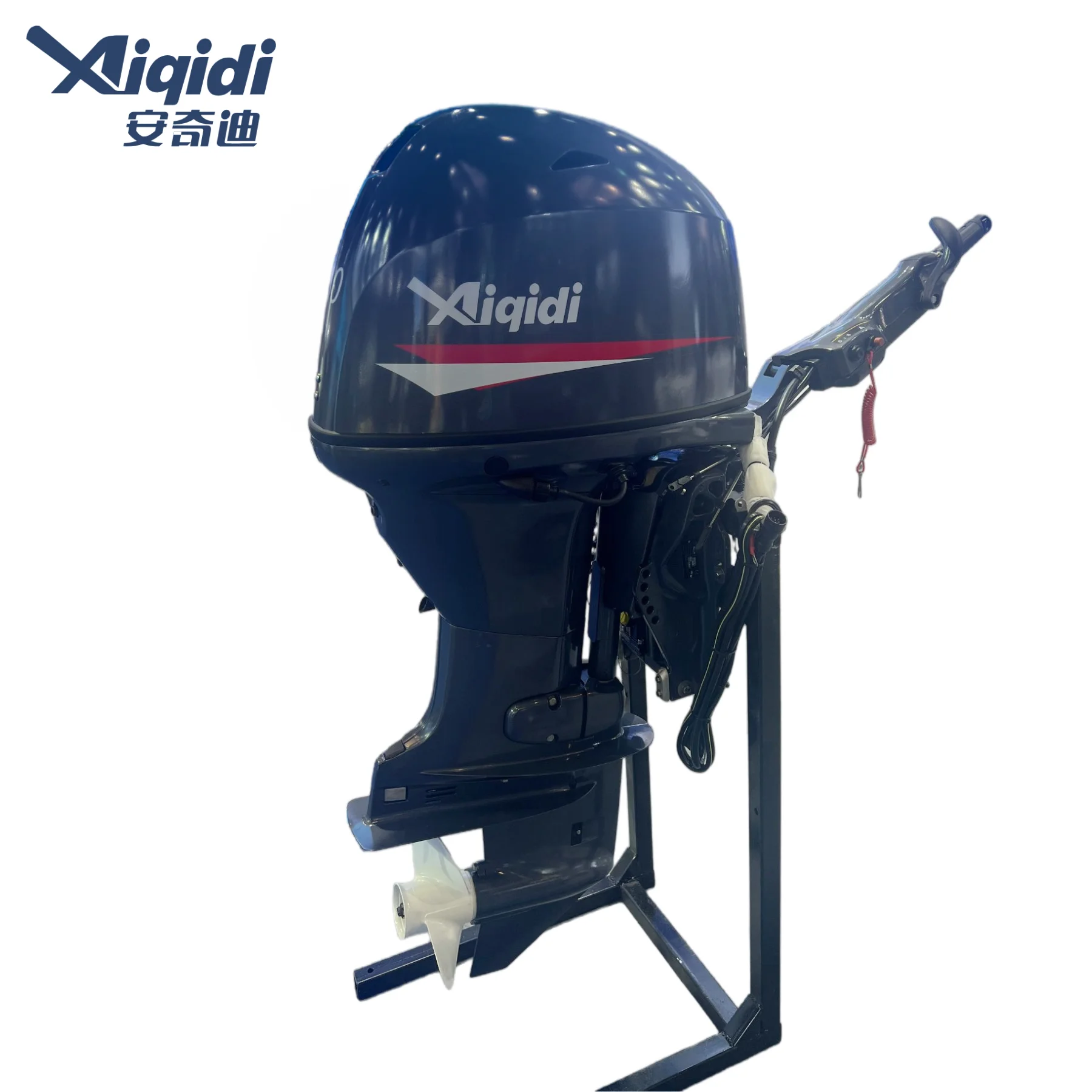 AIQIDI Outboard Motor F60 60HP 4-Stroke EFI Power Trim/Tilt Tiller Control Outboard Motor