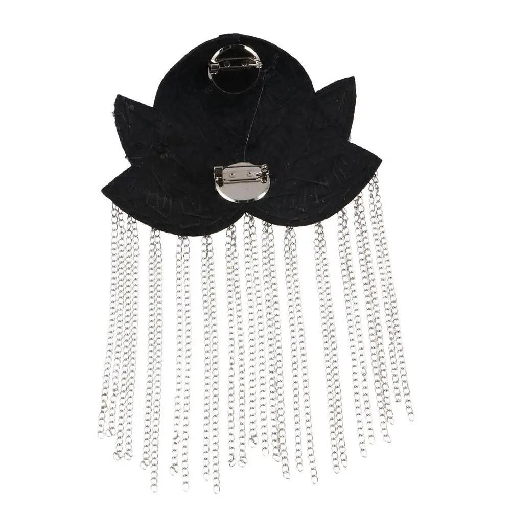 Jewelry Epaulets Shoulder Board Rhinestone Punk Fringe Shoulder Mark Cool Crystal Shoulder Flash Suit