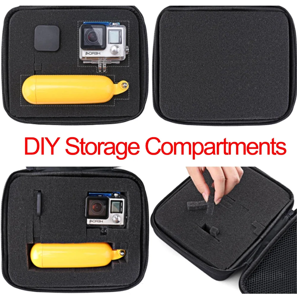 EVA Tool Storage Box With DIY Sponge Travel Case Zipper Bag For Outdoor Tool Earphone Drone Hard Drive Storage Accessories