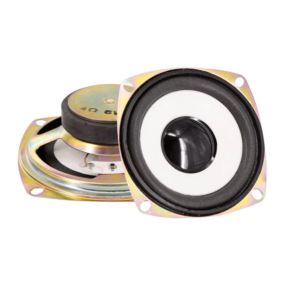 2 Stuks 3Inch 78Mm 4Ohm 5W Speaker Audio Full Range Driver Externe Magneet Diy Bluetooth HiFi stereo Vierkante Luidspreker
