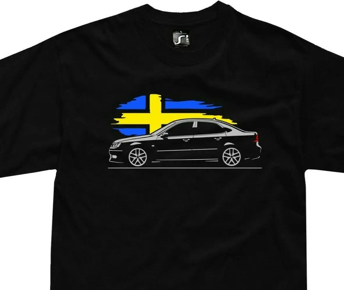 T shirt for saab 9 3 aero fans turbo 3x 1 8t 2 v6 classic swedish sportscar