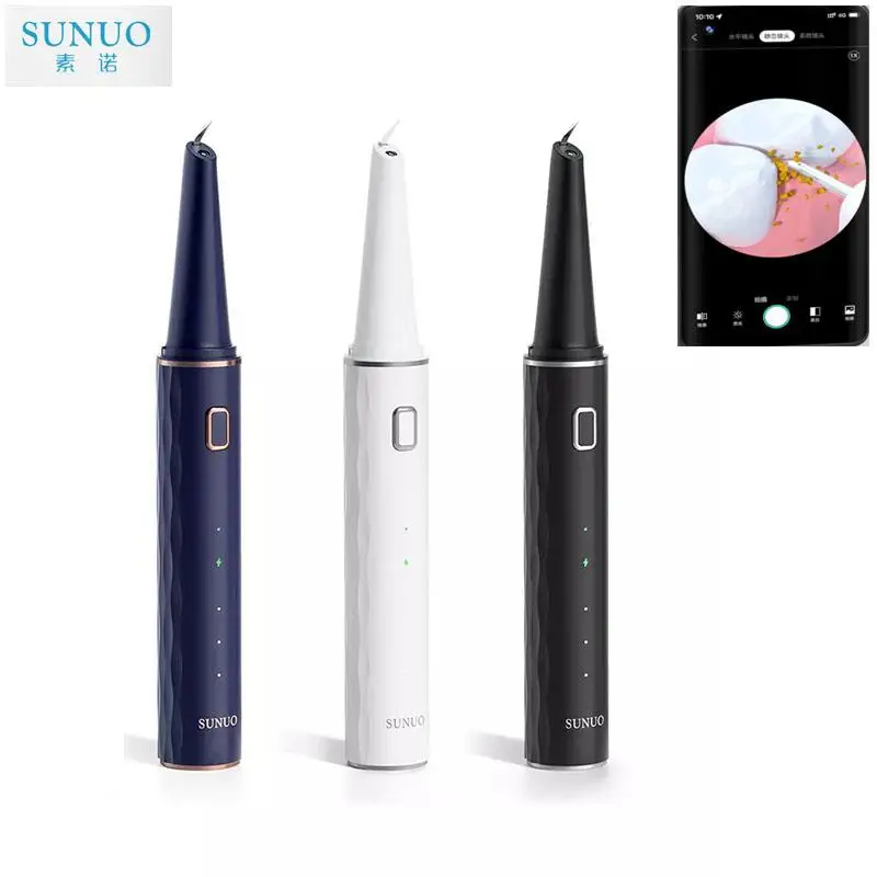 New Youpin SUNUO T12 Pro Visual Ultrasonic Irrigator Dental Calculus Oral Teeth Tartar Eliminator Cleaner Removal Teeth