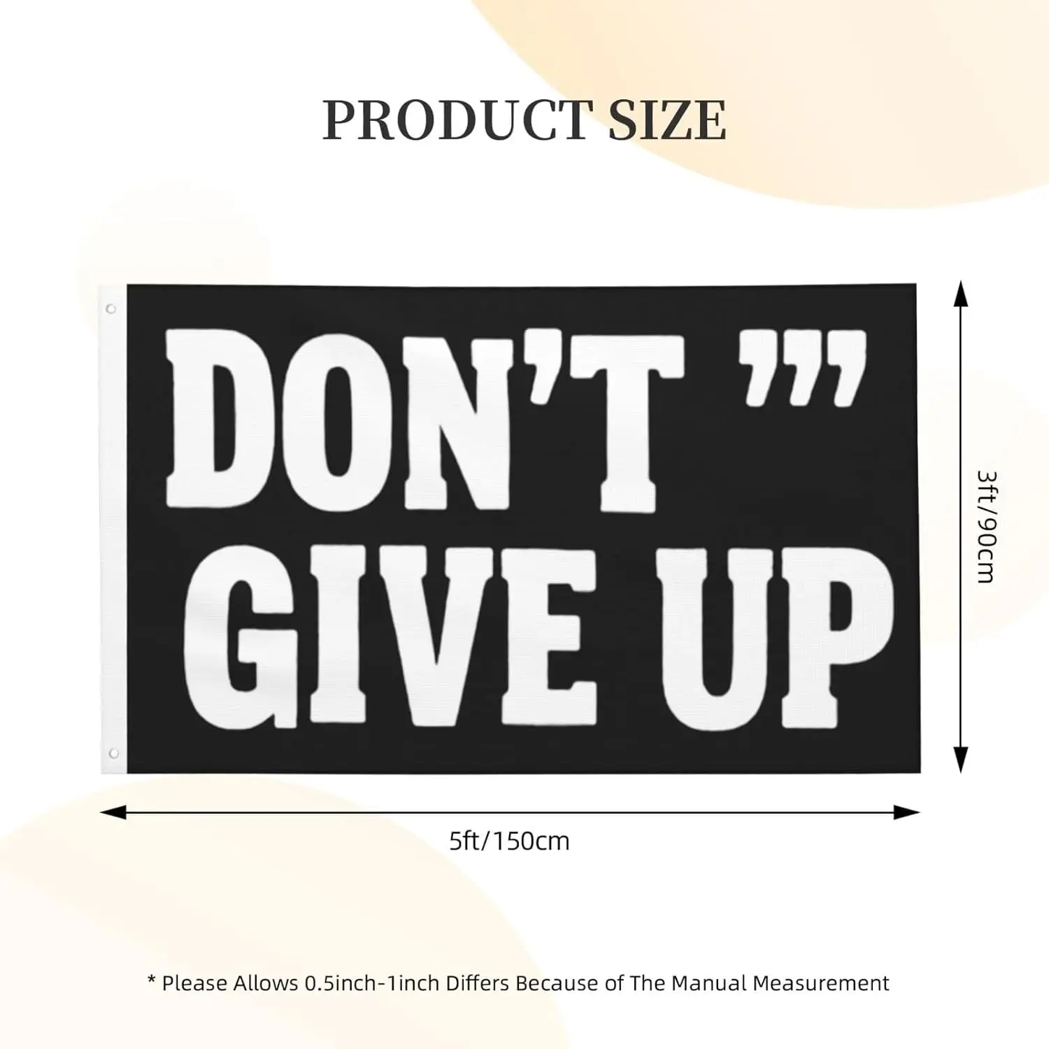 Flagicts 100% Polyester Don'T Give Up Flag