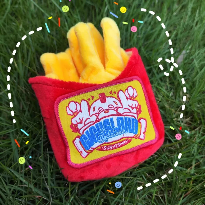 Pingente de leque SPLATOON Splatoon, peixe Qiqi Paradise batatas fritas sorvete cone, playhouse figura-presente para crianças